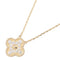 Vintage Alhambra Pendant Necklace 18K Yellow Gold