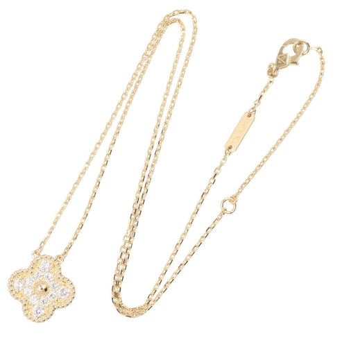 Vintage Alhambra Pendant Necklace 18K Yellow Gold
