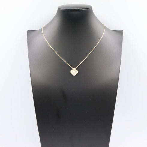 Vintage Alhambra Pendant Necklace 18K Yellow Gold
