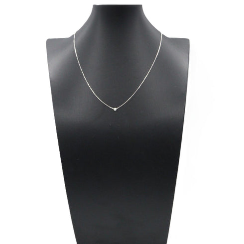 Pendant Necklace 18K White Gold with Diamond