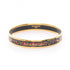 Cloisonné Enamel Bangle Gold Bracelet