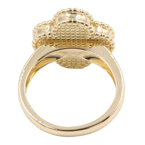 Vintage Alhambra Ring 18K Yellow Gold and Onyx