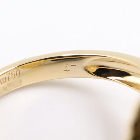 Vintage Alhambra Ring 18K Yellow Gold and Onyx
