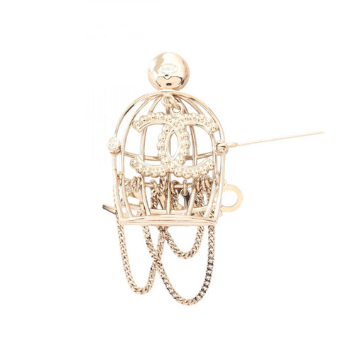 CC Logo Brooch Metal