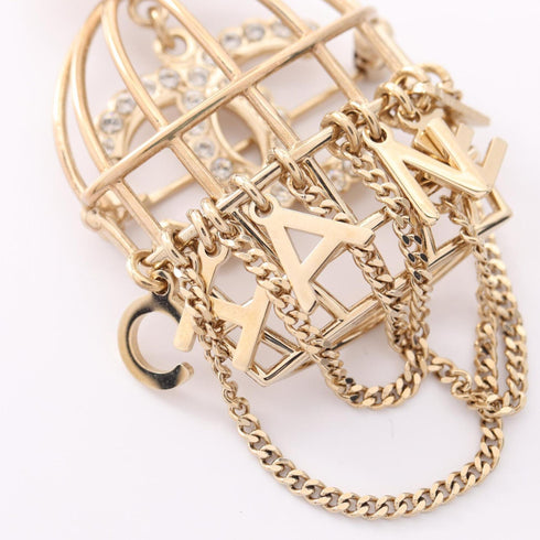 CC Logo Brooch Metal
