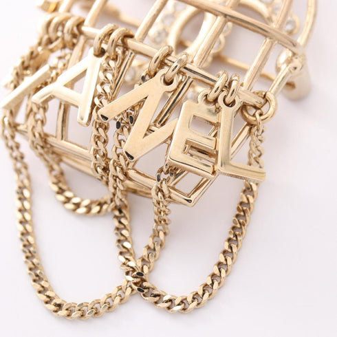 CC Logo Brooch Metal