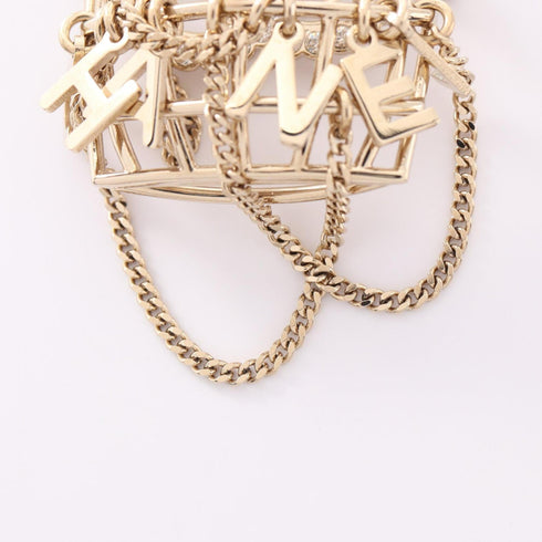 CC Logo Brooch Metal