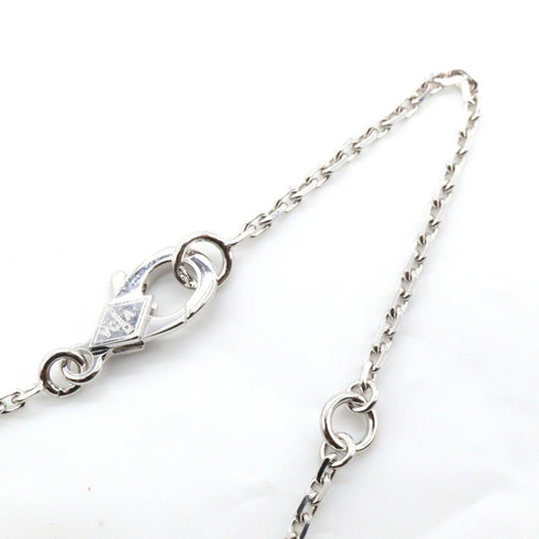 Vintage Alhambra Pendant Necklace Sterling Silver and 18K White Gold