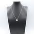 Vintage Alhambra Pendant Necklace Sterling Silver and 18K White Gold
