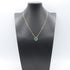 Vintage Alhambra Pendant Necklace 18K Yellow Gold and Malachite