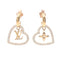 Rhinestone Earrings Gold and Rhinestone