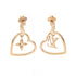 Rhinestone Earrings Gold and Rhinestone