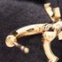 Rhinestone Earrings Gold and Rhinestone