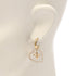 Rhinestone Earrings Gold and Rhinestone