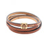 Anagram Twist Bracelet Leather and Gold