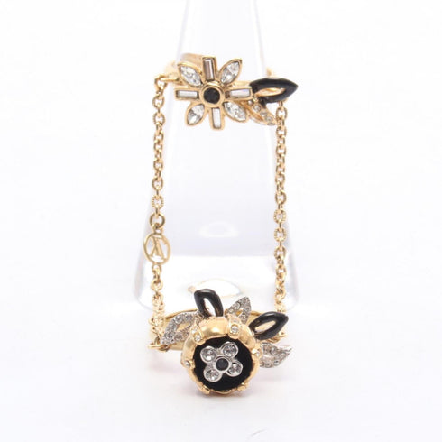 Band Ring Gold and Rhinestone