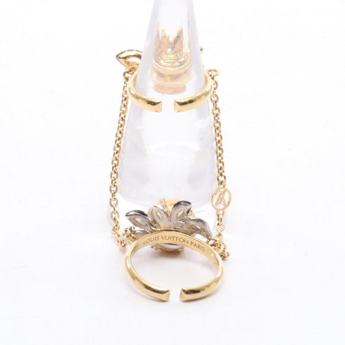 Band Ring Gold and Rhinestone