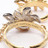 Band Ring Gold and Rhinestone