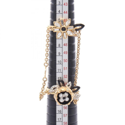 Band Ring Gold and Rhinestone