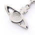 Pendant Necklace Metal and Rhinestone Clear Silver