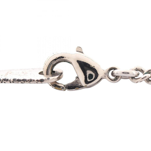 Monogram Eclipse Pendant Necklace Metal Black and Silver