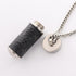 Monogram Eclipse Pendant Necklace Metal Black and Silver