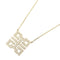 Wish Knot Mini Pendant Necklace 18K Yellow Gold with Diamond