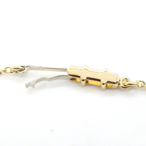 Wish Knot Mini Pendant Necklace 18K Yellow Gold with Diamond