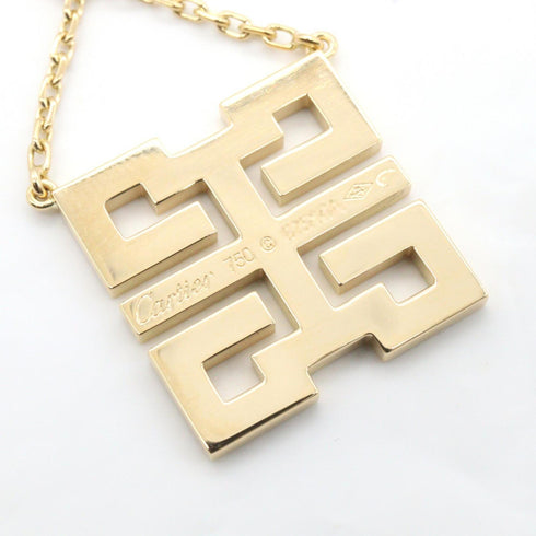 Wish Knot Mini Pendant Necklace 18K Yellow Gold with Diamond