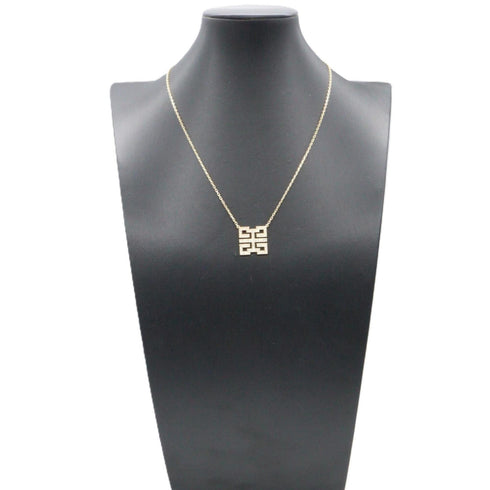 Wish Knot Mini Pendant Necklace 18K Yellow Gold with Diamond