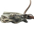 Cheval Horse Choker Necklace Leather and Metal Brown Silver