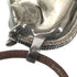 Cheval Horse Choker Necklace Leather and Metal Brown Silver