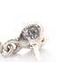 CC Logo Heart Earrings Silver-Tone Metal
