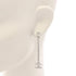 CC Logo Heart Earrings Silver-Tone Metal