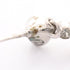 CC Logo Heart Earrings Silver-Tone Metal