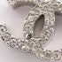 CC Logo Heart Earrings Silver-Tone Metal