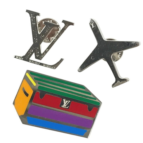 Brooch Metal Multicolor Silver