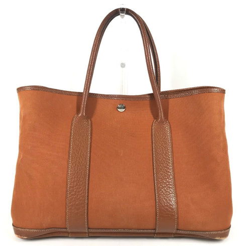 Garden Party Tote Toile and Leather 36
