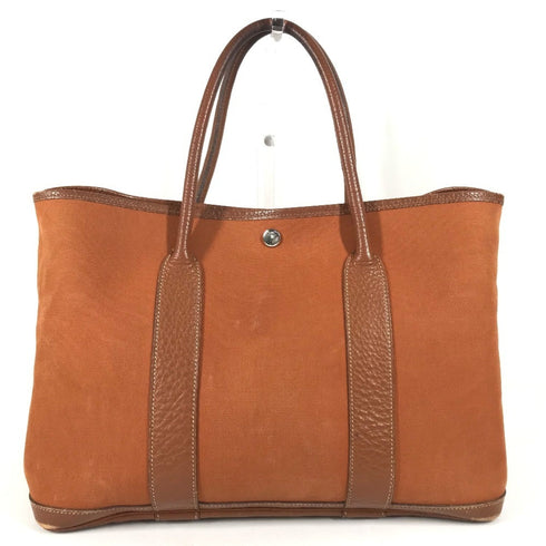 Garden Party Tote Toile and Leather 36