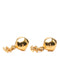 CC Logo Stud Earrings Metal Gold-Tone Metal