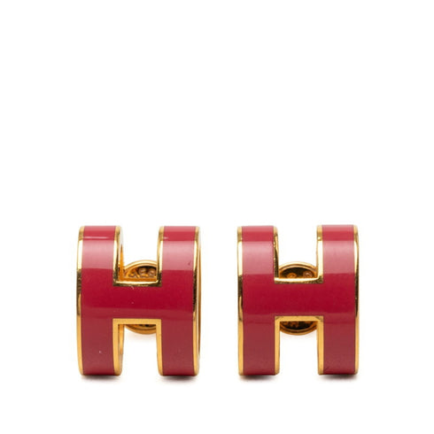 Pop H Earrings Gold-Tone Metal Gold-Tone Metal