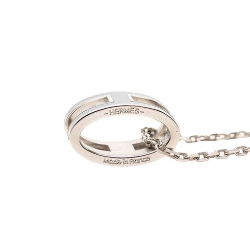 Pop H Pendant Necklace Silver-Tone Metal