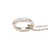 Pop H Pendant Necklace Silver-Tone Metal