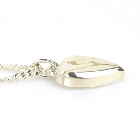 Heart Pendant Necklace Sterling Silver