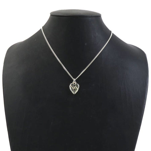 Heart Pendant Necklace Sterling Silver