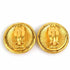 CC Logo Clip-On Earrings Gold-Tone Metal Gold-Tone Metal