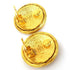 CC Logo Clip-On Earrings Gold-Tone Metal Gold-Tone Metal