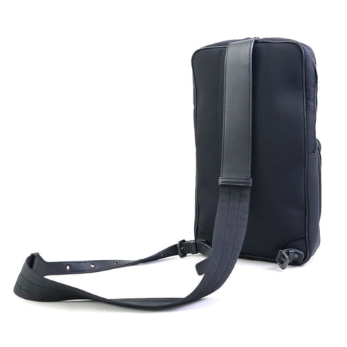 Sling Backpack Nylon with Intrecciato Leather
