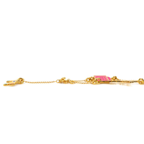 Cheval Grand Parade Pendant Necklace Enamel and Gold
