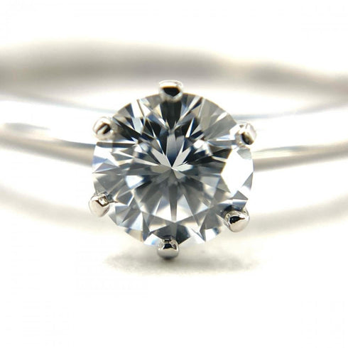 Solitaire Ring Platinum with Diamond